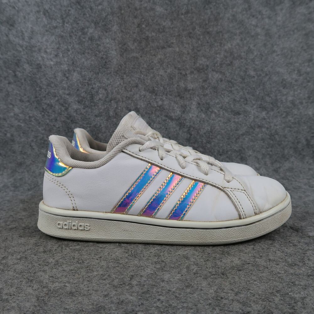 Adidas Shoes Kids 1 Sneakers Casual Grand Court Lace Up Trainer White Active